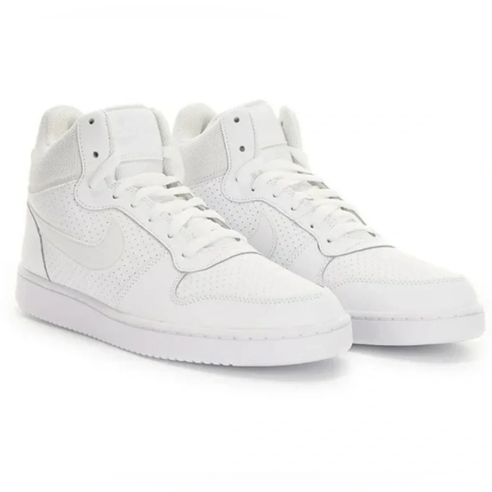 Nike Court Boroughs Mid Grade School White Sneakers Running Shoes Size 6Y - Picture 2 of 10